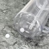 16oz/20oz Pre-drilled Plastic Snow Globe Bottle with Clear Colourful Lid