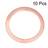 sourcing map 10Pcs 24mm x 30mm x 1.5mm Copper Flat