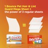 Bouce Bounce Pet Hair and Lint Guard Mega Dryer Sheets