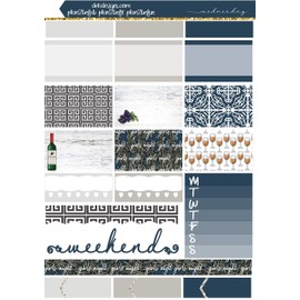 Life Planner Sticker Kit, Wednesday, over 150 stickers on premium matte