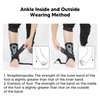 Ankle Support Brace Adjust Tightness Soft Fabric Spring Feet Stabilizer