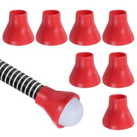 PATIKIL Golfball-Retriever Greifer, 8 Stück Golfball-Saugnapf-Greifer Gummi Puttergriff-Picker-Upper-Werkzeug für Golfer Putter-Schwung-Griff-Zubehör, Rot