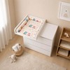 Baby Changing Topper with 80 cm Back Panel, 53 x