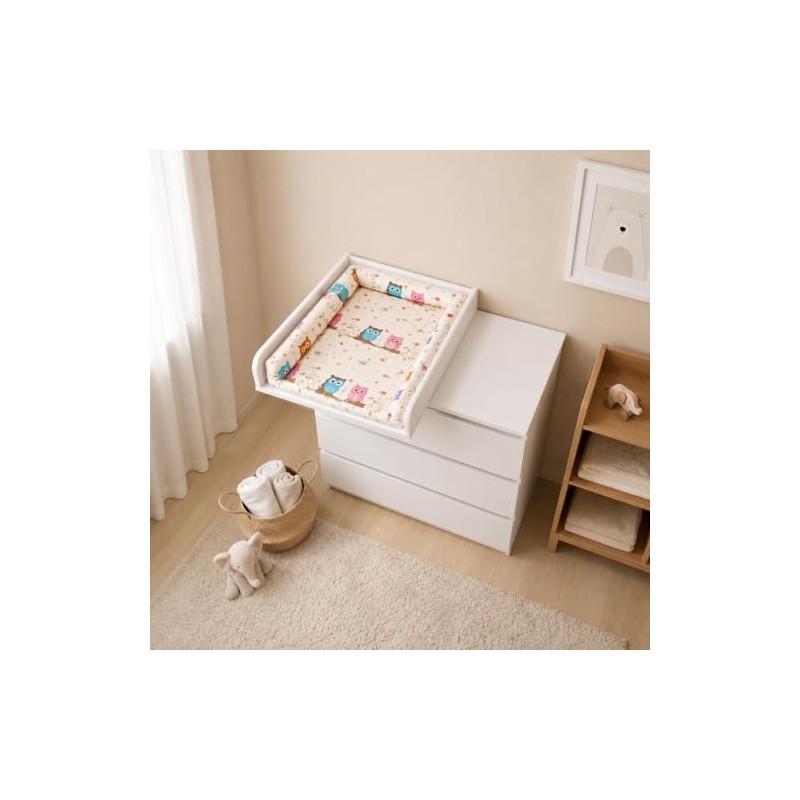Baby Changing Topper with 80 cm Back Panel, 53 x