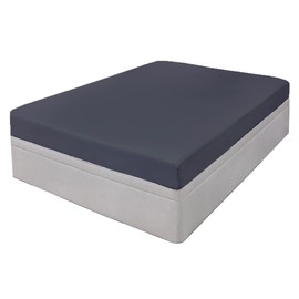 Rohi ANTI ALLERGY, 16" EXTRA DEEP Double Fitted Sheets, Choice Of 5 Colours And 4 sizes (Double Fitted Sheet, Grey)