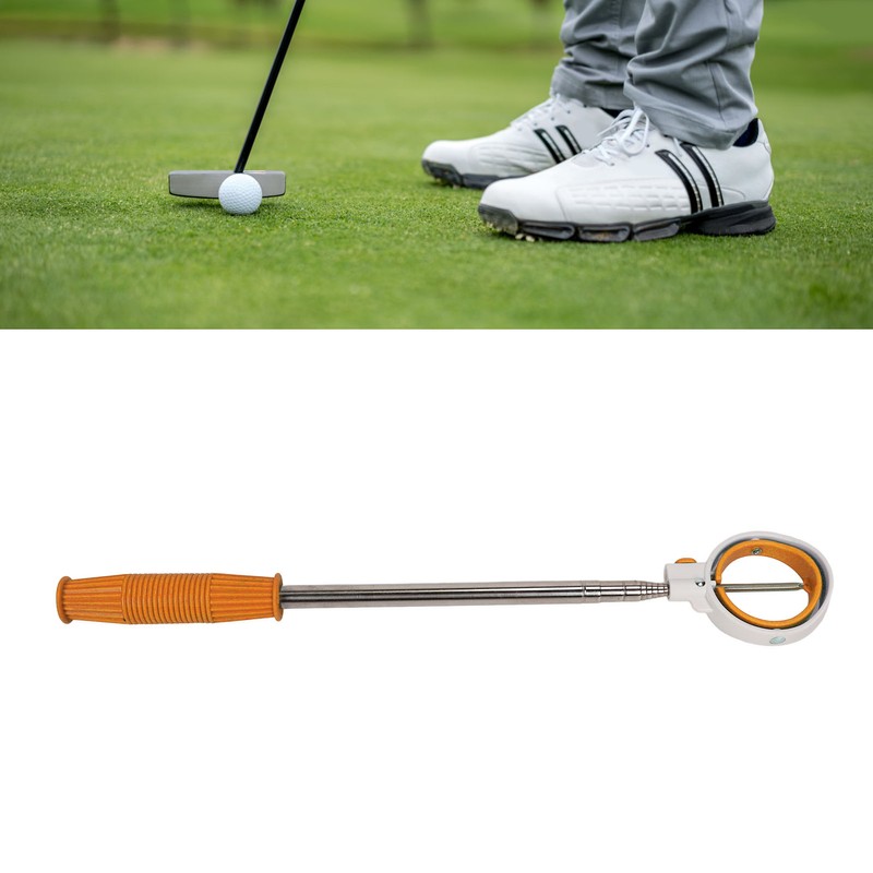Golf Ball Retriever Telescopic Ball Picker Stainless Steel 8 Sections