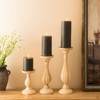 MOZEAL 3" x 4" Hand-Poured Unscented Candle,Dripless Pillar Candle Set