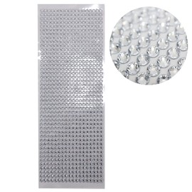 084 Rhinestone Sticker (Decal) Jewelry Type 0.2 inch (5 mm) [Silver]