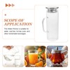 Kichvoe Water Filter Pitcher Glass Water Kettle with Lid Ergonomic
