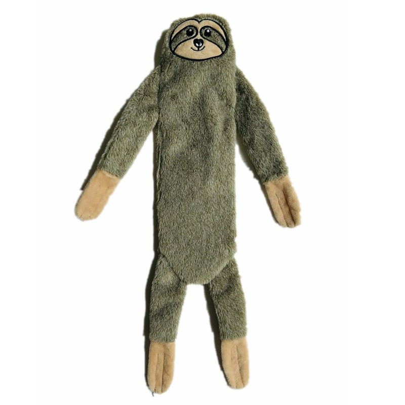 Artinova Dog Toys Squeaky Crinkle Sloth, 1 Pack. No Stuffing