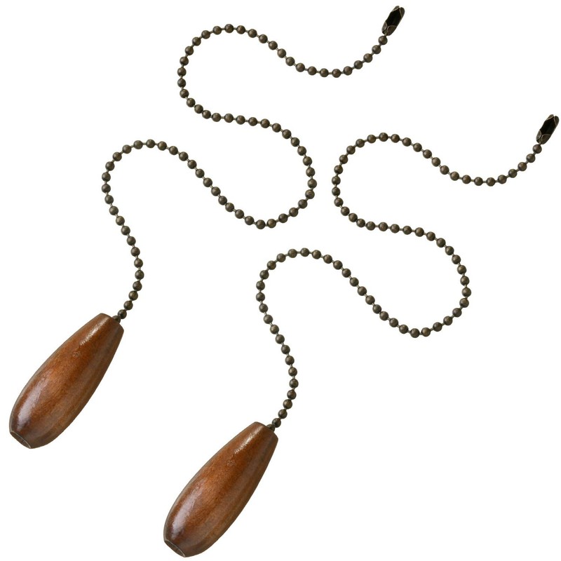 8 Pieces Ceiling Fan Pull Chains Extender Wooden Pendant Pull