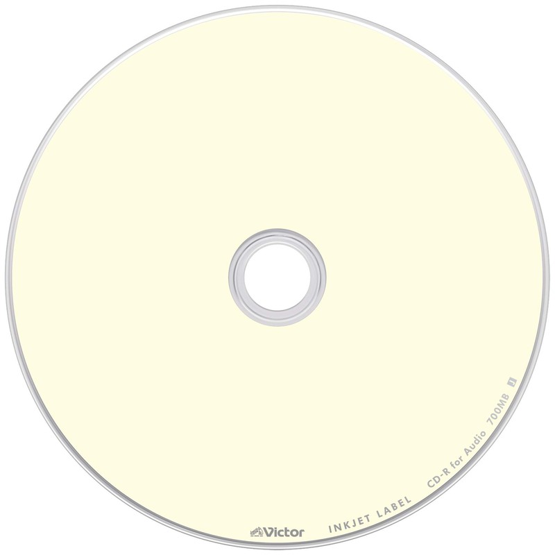 Victor AR80FPX20SJ1 CD-R for Music, 80 Minutes, 20 Pieces, Color