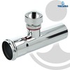 Extension Tube 125 mm with Pipe Aerator for Siphon Odour