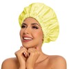 Edoneery Shower Cap for Women, Reusable Large Waterproof Shower Bonnet
