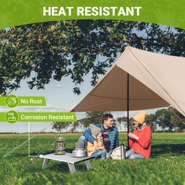 ATEPA Ultralight Compact Small Camping Table, Backpacking Mini Small Folding Camping Side Table for Camp, Portable Table for Outdoor Picnic,Tent,Travel,Beach