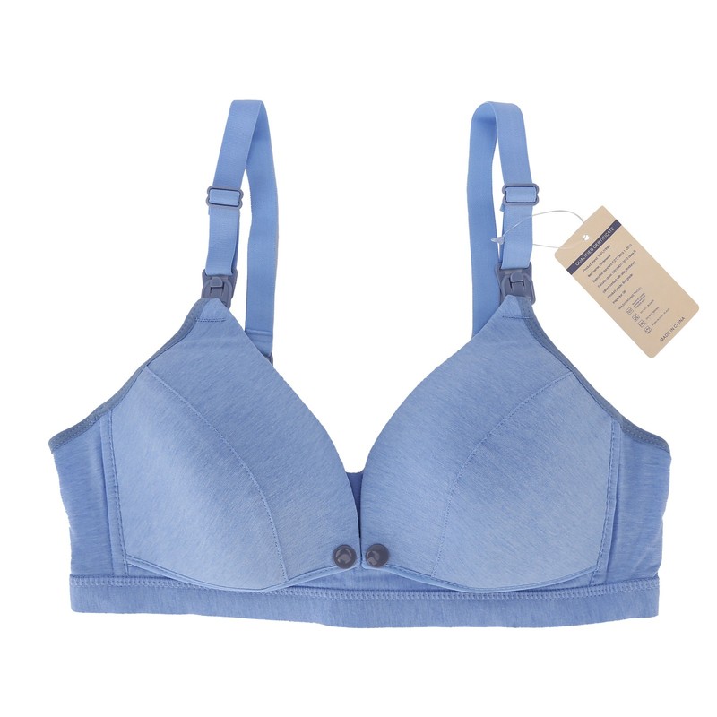 Women's Seamless Nursing Bra Soft Cotton Front Closure Design Breastfeeding