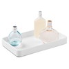 iDesign Gia Metal Guest Towel Tray, Non-Slip Vanity Board for