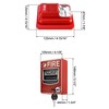 QWORK Wired Emergency Sound and Light Fire Alarm Station, 12