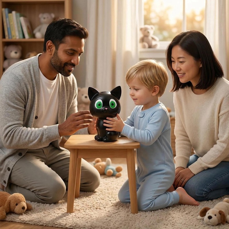 Adorable Black Kitty Money Bank, Sturdy Piggy Bank
