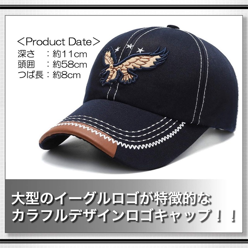 WHITE FANG CA456 Men's Hat Cap, Eagle, Stylish, Casual, Golf,