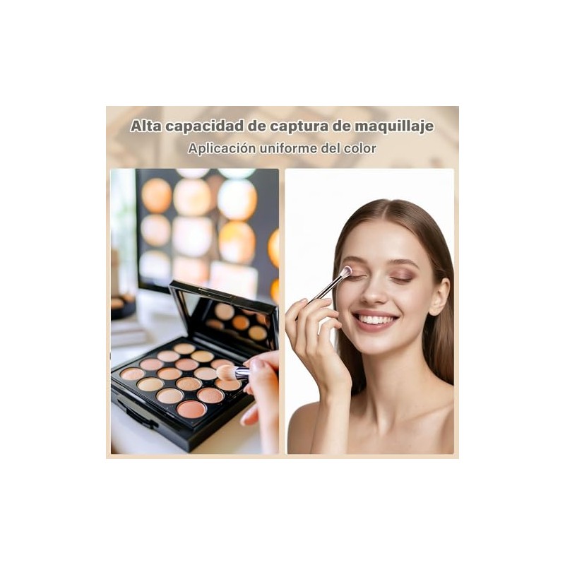 KIROGILY Brochas para Maquillaje, 15 Set de Brochas para Maquillaje,