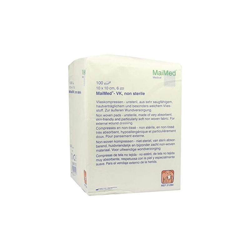 VLIESKOMPRESSEN Non-Sterile 10 x 10 cm 6-Ply Pack of 100