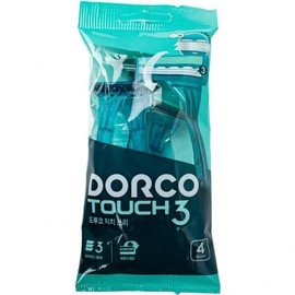 Dorco Touch 3 Razor 4-Count Pack 3ea