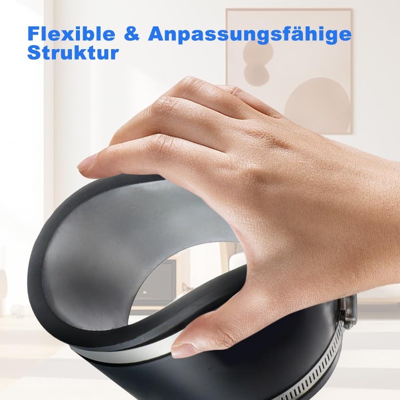 100 mm flexible rubber sleeve, rubber coupling with stainless steel