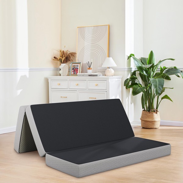 Slumber Castle Foldable Mattress, 4 Inch Trifold Mattress, Full Size