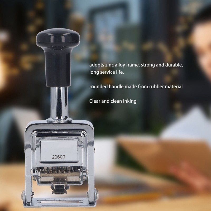 Automatic Numbering Machine Zinc Alloy Easy Operation Clear Inking Self