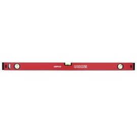 GEPCO Industrial Spirit Level 30-180 cm Aluminium 1.2 mm Measuring Scales Construction Scales 3 Levels Measuring Tolerance: 0.5 mm/m 100 cm
