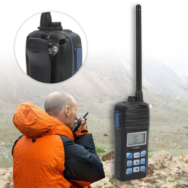 Marine Walkie Talkie Handheld IP67 Waterproof Floating 5W VHF Transceiver