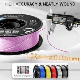CREALITY PETG Filament 1.75mm 3D Printer Filament, 1kg (2.2lb) Neatly Wound Spool, Dimensional Accuracy ±0.03mm, 2025 Latest Batch, Fit for Ender, Bambu Lab, Anycubic,ELEGOO FDM Printers, Pink