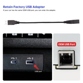 ViaBecs Car USB Adapter Cable for Aftermarket Radio, Retains Factory USB Port for Toyota Camry Corolla Tundra CHR Highlander 2012-2018, Honda CRV Civic 2015-2018, Lexus, Subaru, Scion