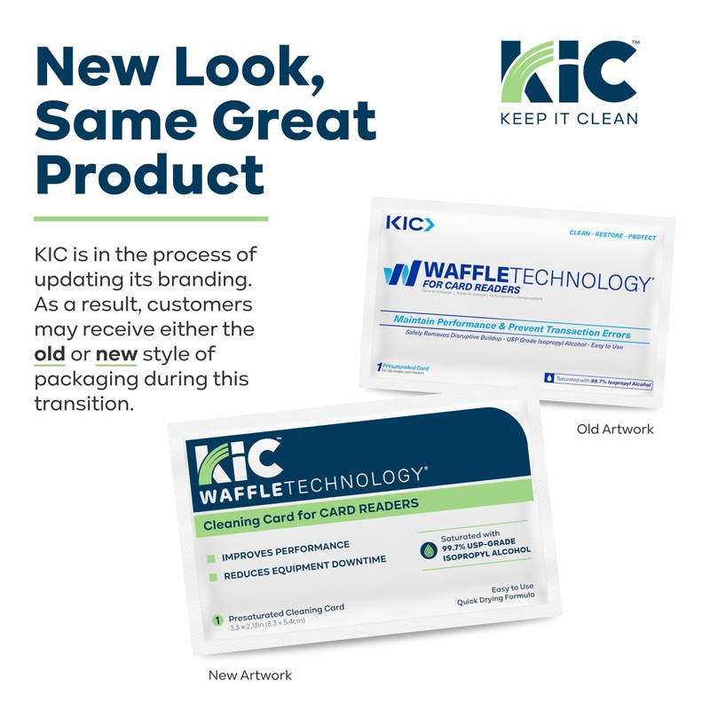 KICTeam - Waffletechnology® Cleaning Cards for Card Reader Payment Machines