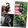 WHAMVOX Camping Compass Carabiner Clip Multi-Function Hiking Gear for Outdoor