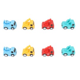 8pcs Kids Construction Toys Cars Educational Interactive Pull Back Vehicles Cute Vibrant Colors Toddler Truck Toys for Over 3 Years Old