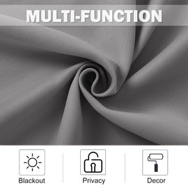 NICETOWN Short Curtains Over Sink Sliver Grey Kitchen Small Tier Privacy Half Window Curtains Bathroom Cabinet Caravan Basement Panels Grommet Top, 2 Pieces, 29" W x 30" L