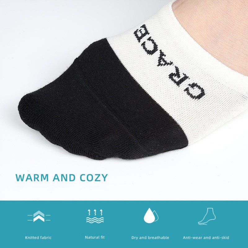 Slingback Yoga Socks Invisible Half Socks with Sling Back Sweat