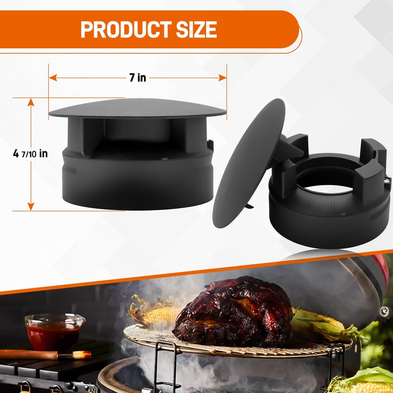Top Vent Chimney Cap Replacement Parts for Kamado Joe Classic