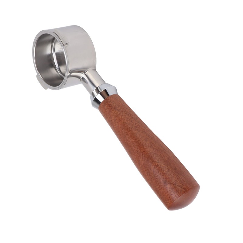 51mm Bottomless Portafilter 2 Ears Stainless Steel Basket and Redwood