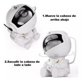 Alltop Lámpara Led Astronauta Proyector De Galaxia Estrella Estructura Blanco Pantalla Blanco