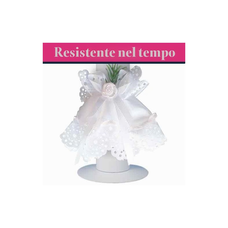 MaMeMi Manichetta Candele Battesimo e Comunione Rosa Ø 3–6 cm