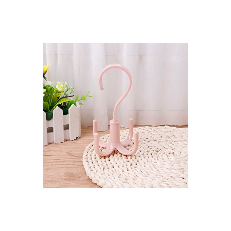 Tebatu 360 Degree Rotating Belt Hanger Scarf Tie Rack Holder