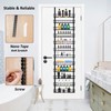 Churboro Over the Door Pantry Organizer Rack with 12 Adjustable