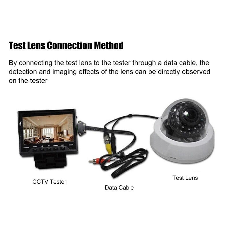 CCTV Tester LCD Camera HD Analog Video Monitor VGA Input
