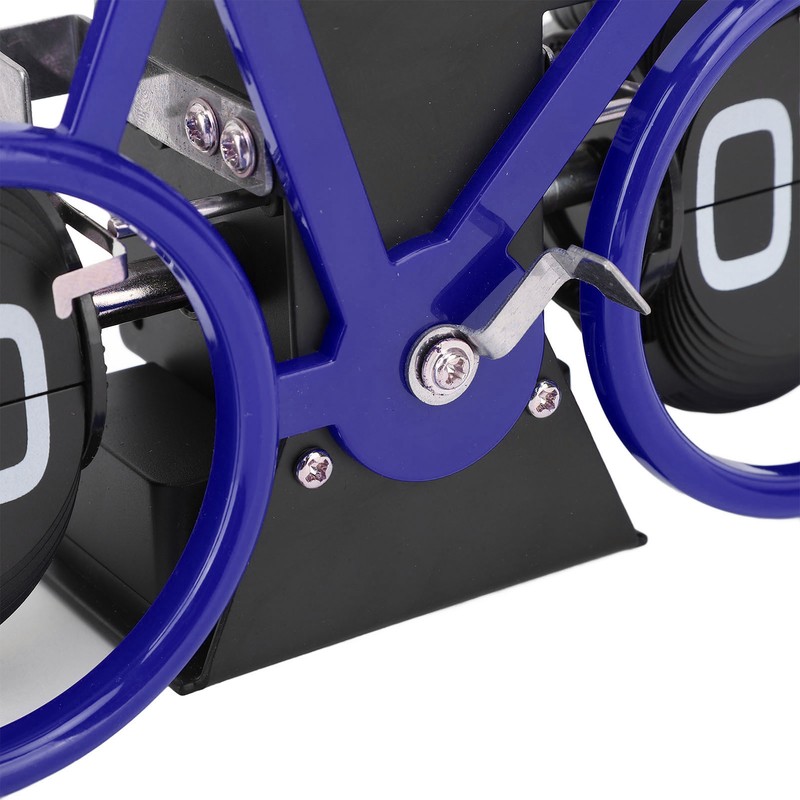 Vintage Flip Desk Clock Bike Shape Retro Mechanical Battery Powered