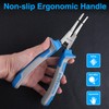SPEEDWOX 8" Special Lock Ring Pliers - Straight Jaw &