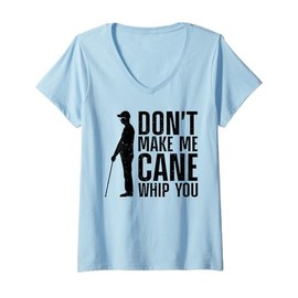 Womens Funny Blind Person Gadgets For Men Women Vision Impaired V-Neck T-Shirt