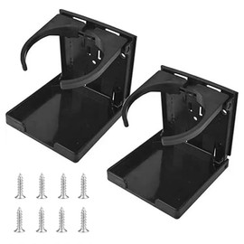 2 Pack Car Cup Holder, Foldable Cup Holder, Adjustable Cup Holder, Car Cup Holder with Screws, Bottle Holder for Car Ashtray, Cup and Can, Truck, Caravan, Van, Yacht